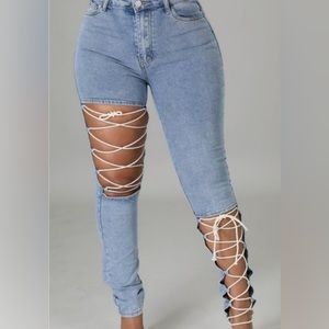 Lace Me Up Jeans